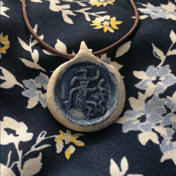 💙 Handmade Clay Necklace 💙 - Picture 2 of 2